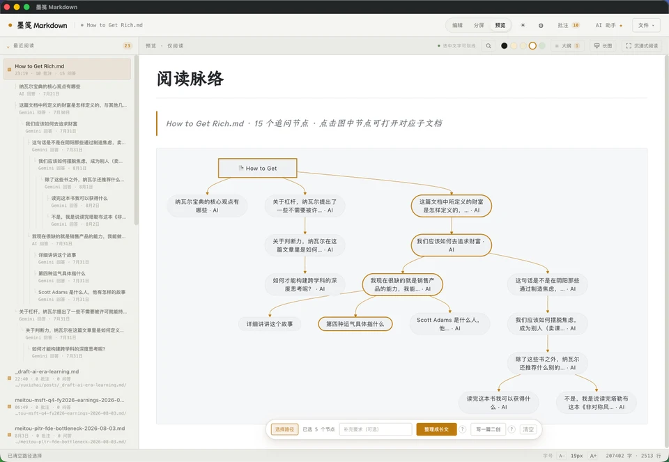 从阅读脉络选择路径进行创作